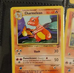 Pokemon TCG Base Set Charmander 46/102 & Charmeleon 1999 English Lot (2) - Image 3