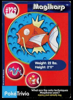 Pokemon Card burger King Trivia Promo Mewtwo Strikes Back Heavily Played - Image 1