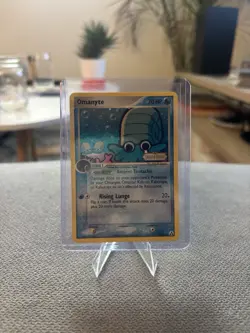 Pokemon TCG Omanyte 60/92 Legend Maker Reverse Holo Stamp LP - Image 1