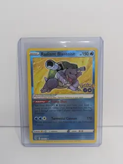 Radiant Blastoise 018/078 Radiant Rare Pokemon GO Pokemon Near Mint - Image 1