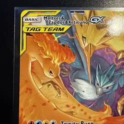 Moltres & Zapdos & Articuno GX 44/68 Hidden Fates Ultra Rare Holo Pokemon Card - Image 2