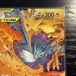 Moltres & Zapdos & Articuno GX 44/68 Hidden Fates Ultra Rare Holo Pokemon Card - Image 3