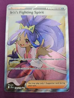 Pokemon TCG Iris's Fighting Spirit Full Art Ultra Rare Holo 180/159 Sv09 - Image 1