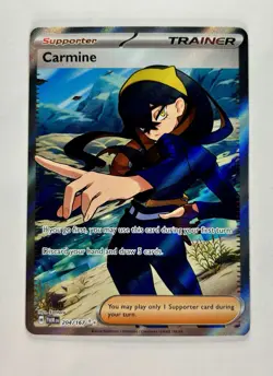 Carmine 2024 Pokemon SV Twilight Masquerade Full Art #204/167 * Near Mint - Image 1