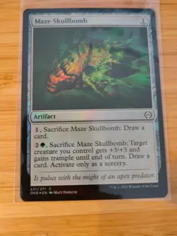 MTG Maze Skullbomb (FOIL) 231 Phyrexia: All Will Be One M/NM Free UK P&P - Image 1