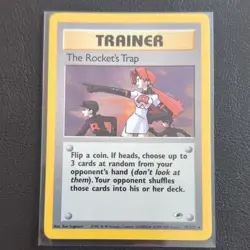 Pokemon TCG The Rocket's Trap 019/132 Gym Heroes Holo Rare Unlimited - Image 1