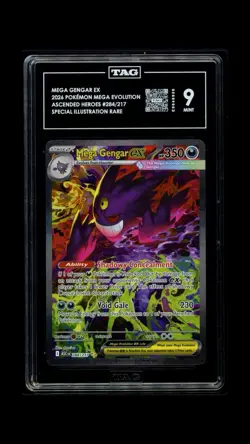 Pokemon TCG Me02: Phantasmal Flames Mega Gengar 284/217 SIR Tag 9 - Image 1