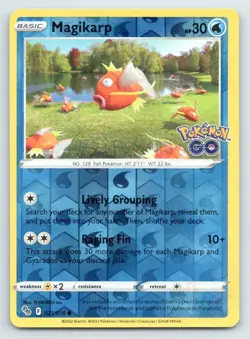 Pokemon Magikarp Pokemon GO PGO C REVERSE HOLO 021/078 NM - Image 1