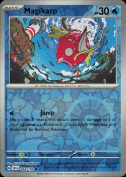 MAGIKARP 044/198 COMMON SCARLET & VIOLET POKEMON REVERSE HOLO NM - Image 1