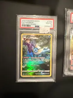 2022 Pokemon SWSH Brilliant Stars Trainer Gallery Vaporeon TG02/TG30 PSA 10 - Image 1
