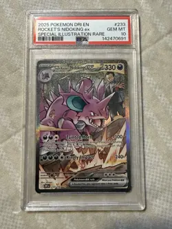 PSA 10 Team Rocket's Nidoking EX 233/182 Pokemon Destined Rivals SIR - Image 1