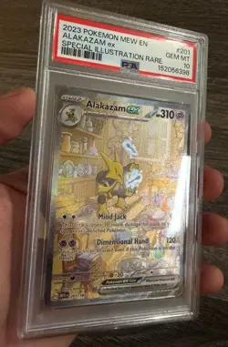 2023 POKEMON MEW-EN 151 ALAKAZAM EX 201/165 SPECIAL ILLUSTRATION RARE SIR PSA 10 - Image 3