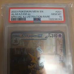 2023 POKEMON MEW-EN 151 ALAKAZAM EX 201/165 SPECIAL ILLUSTRATION RARE SIR PSA 10 - Image 4