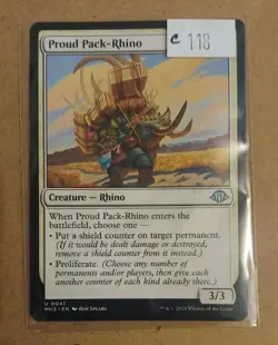 Proud Pack-Rhino - 41 - MH3 - NM - MTG Magic the Gathering - Image 1