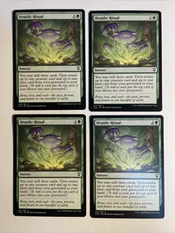 4x Baldur's Gate Druidic Ritual NM/M Magic The Gathering Mtg - Image 1