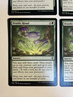 4x Baldur's Gate Druidic Ritual NM/M Magic The Gathering Mtg - Image 2