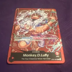 One Piece Card Game Monkey D. Luffy Leader The Four Emperors ST21-001 5000 - Image 1