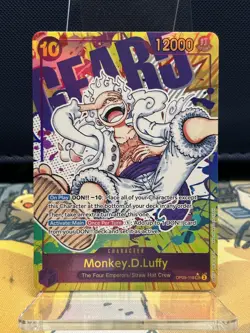 One Piece TCG OP05-119 Monkey D. Luffy Gear 5 Parallel SEC Alt Art English - Image 1
