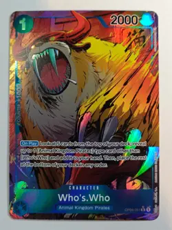 🧭One Piece Who's. Who Alt Art OP04-051 Kingdoms of Intrigue Foil🏴‍☠ - Image 1