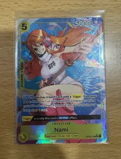Nami OP08-106 SR Parallel Alt Art Two Legends One Piece TCG English NM - Image 1