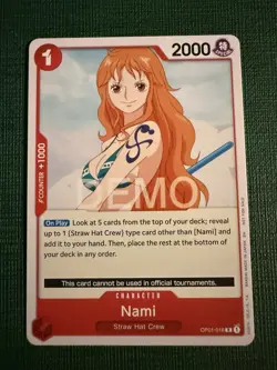 One piece TCG Romance Dawn Op01 Nami Promo Demo Version Not tournament Legal - Image 2