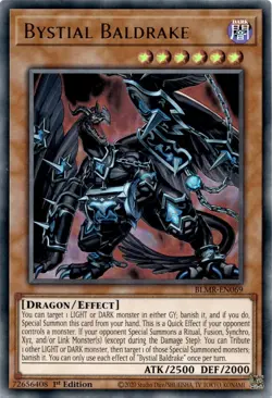 Yugioh Bystial Baldrake BLMR-EN069 Ultra Rare 1st Edition NM - Image 1