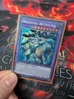 JUSH-EN006 Dracotail Arthalion Collector's Rare 1st Edition YuGiOh - Image 1