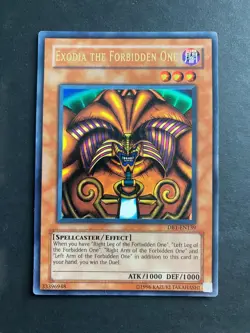 Yugioh Exodia the Forbidden One DB1-EN139 Ultra Rare Unlimited Edition HP/MP - Image 1