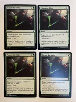 4x Baldur's Gate Poison The Blade NM/M Magic The Gathering Mtg - Image 1