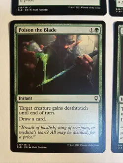 4x Baldur's Gate Poison The Blade NM/M Magic The Gathering Mtg - Image 2