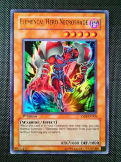 Elemental Hero Necroshade YSDJ-EN000 1st Edition Ultra Rare YuGiOh - Image 1