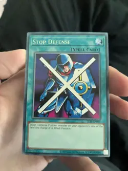 Yugioh Stop Defense LOB-EN095 Rare Reprint - Image 1