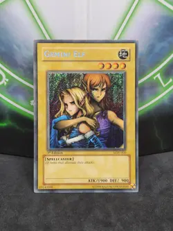 Yugioh Gemini Elf LON-000 Secret Rare 1st Edition NM - Image 1