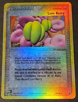 Cascoon 26/109 Ruby and Sapphire & Lum Berry 84/109 Reverse Holo | Pokemon TCG - Image 3