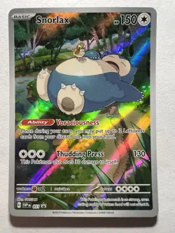 Pokemon 151 Snorlax 051 Black Star ETB Promo Full Art Holo (#19) - Image 1