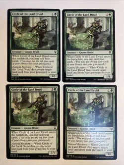 4x Baldur's Gate Circle Of The Land Druid NM/M Magic The Gathering Mtg - Image 1