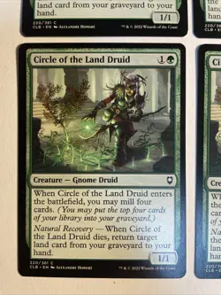 4x Baldur's Gate Circle Of The Land Druid NM/M Magic The Gathering Mtg - Image 2