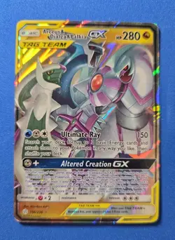 Pokemon TCG Arceus & Dialga & Palkia GX Tag Team 156/236 Cosmic Eclipse - MP - Image 1