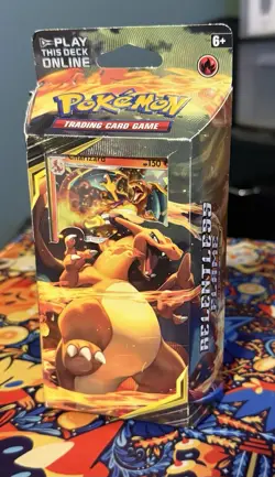 Pokemon TCG Sun & Moon Team Up Relentless Flame Charizard Theme Deck Sealed - Image 1