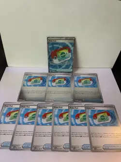 Pokemon TCG Poke Pad Trainer Item Card Lot 1 full art, 3 reverse holos, 6 normal - Image 1