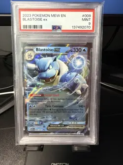 PSA 9 | 2023 Pokemon 151 Blastoise Ex #009/165 - Image 1