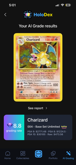1999 Pokemon Charizard 4/102 Base Set Holo (LP) excellent condition - Image 4