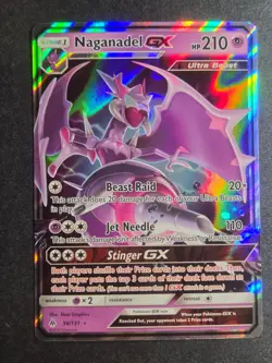 Naganadel GX 56/131 NM Forbidden Light Holo GX Rare Pokemon - Image 1