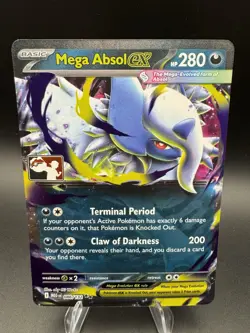 Pokemon Mega Absol ex 086/132 Prize Pack Series Double Rare Holo Pack Fresh - NM - Image 1