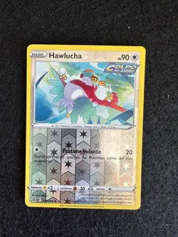 HAWLUCHA 216/264 REVERSE HOLO COLPO FUSIONE SPADA E SCUDO CARTA POKEMON ITA - Image 1