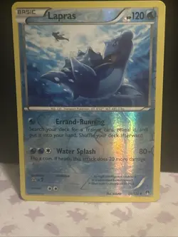 2016 Pokemon LAPRAS Breakpoint Set REVERSE HOLO Foil XY Series Card 28/122 Misty - Image 1