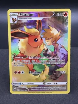 Flareon TG01/TG30 Holo Brilliant Stars Trainer Gallery Pokemon NM/MT - Image 1