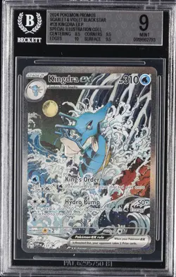 2024 POKEMON PROMOS #131 KINGDRA EX BGS 9 - Image 1