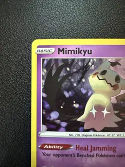 Pokemon TCG SWSH Darkness Ablaze Mimikyu Cosmos Holo Rare 081/189 - Image 2