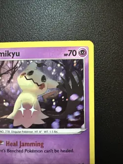 Pokemon TCG SWSH Darkness Ablaze Mimikyu Cosmos Holo Rare 081/189 - Image 3